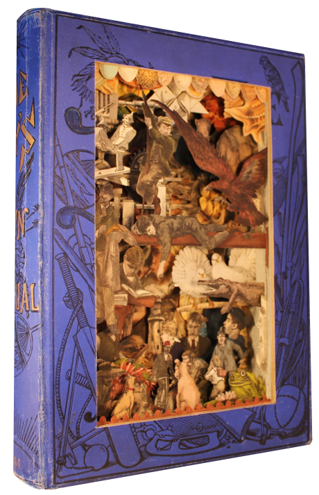 carved 3D book by Kerry Miller: The Boy's Own Annual