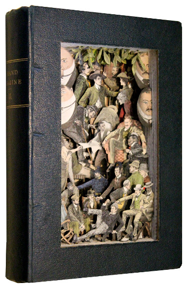 book sculptures by Kerry Miller: Strand Magazine - vol 13